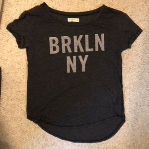 Dark gray graphic tee